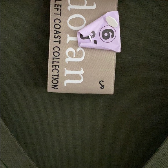 Anthropologie Dolan Green/Black Colorblock Dress - Picture 5 of 7